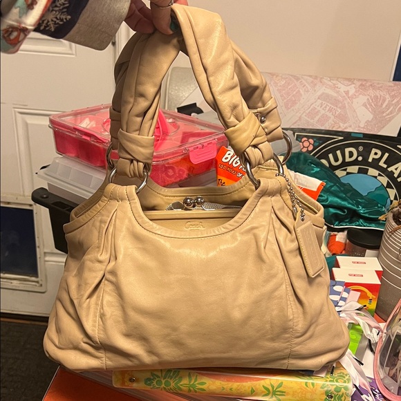 Coach Handbags - Coach Tan Shoulder Bag